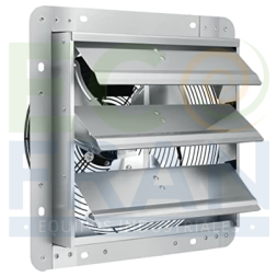 Ventilador axial con damper 110V