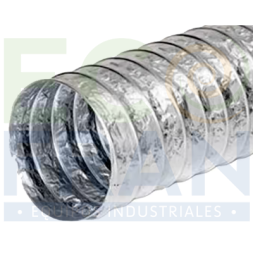Ducto de aluminio flexible 150-200-250-300mm x 10 metros