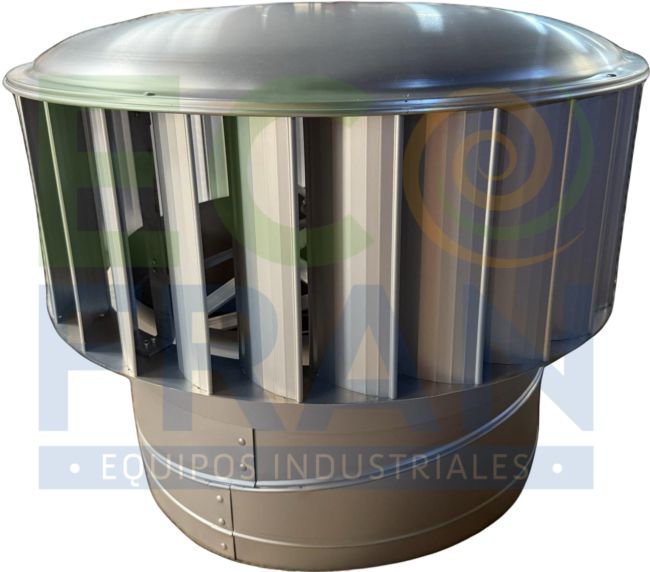EXTRACTOR EOLICO DE 24" ALABES RECTOS (MAXIMA EFICIENCIA)